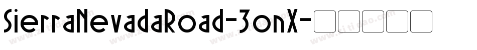 SierraNevadaRoad-3onX字体转换