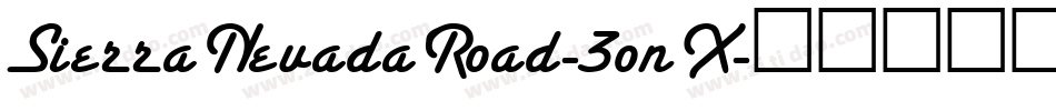 SierraNevadaRoad-3onX字体转换