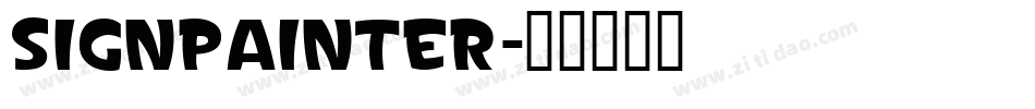 SignPainter字体转换