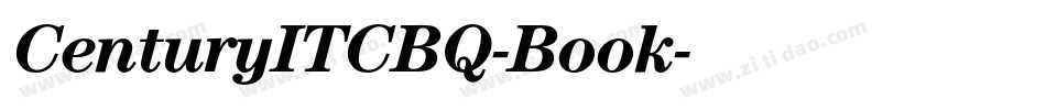 CenturyITCBQ-Book字体转换