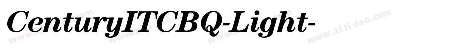 CenturyITCBQ-Light字体转换
