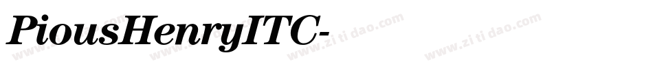 PiousHenryITC字体转换