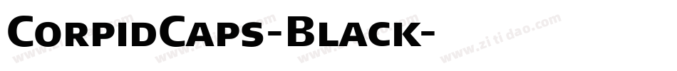 CorpidCaps-Black字体转换