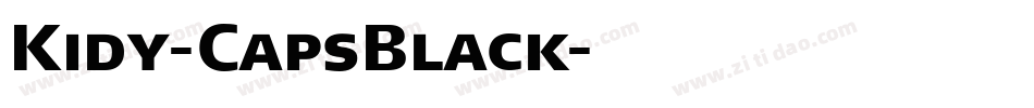 Kidy-CapsBlack字体转换