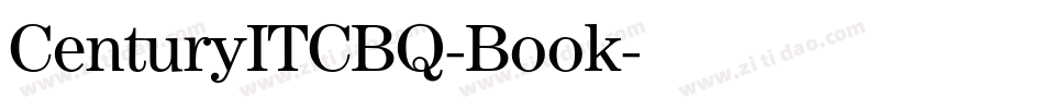 CenturyITCBQ-Book字体转换