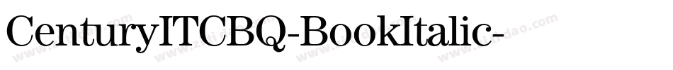 CenturyITCBQ-BookItalic字体转换