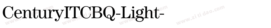 CenturyITCBQ-Light字体转换