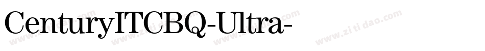 CenturyITCBQ-Ultra字体转换