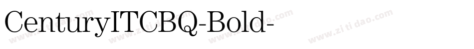 CenturyITCBQ-Bold字体转换
