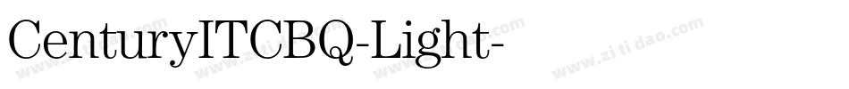 CenturyITCBQ-Light字体转换