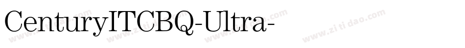CenturyITCBQ-Ultra字体转换