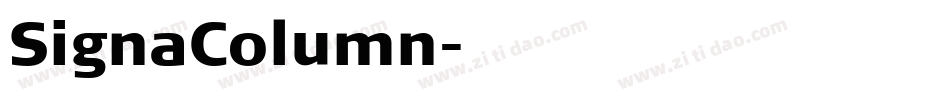 SignaColumn字体转换