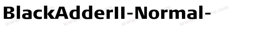 BlackAdderII-Normal字体转换