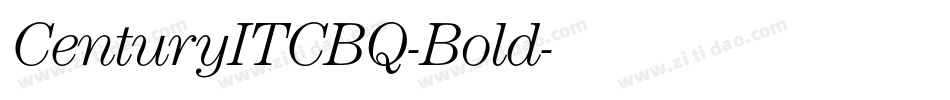 CenturyITCBQ-Bold字体转换