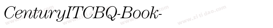 CenturyITCBQ-Book字体转换