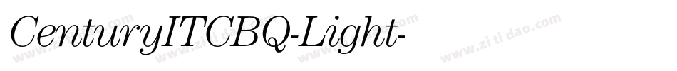 CenturyITCBQ-Light字体转换