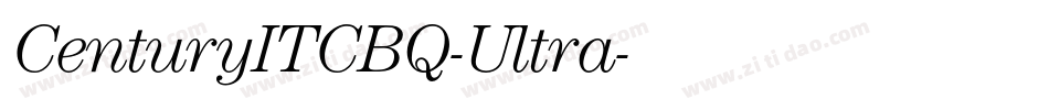 CenturyITCBQ-Ultra字体转换