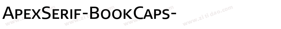ApexSerif-BookCaps字体转换
