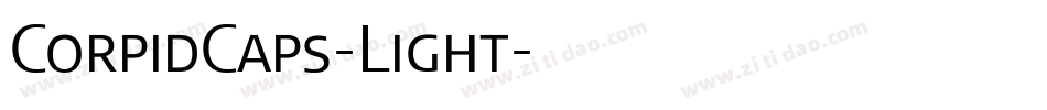 CorpidCaps-Light字体转换