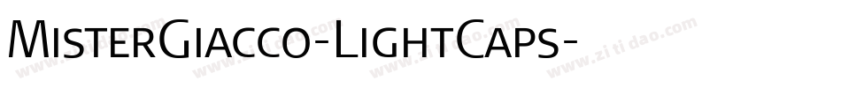 MisterGiacco-LightCaps字体转换