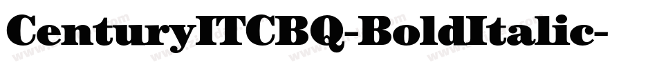 CenturyITCBQ-BoldItalic字体转换
