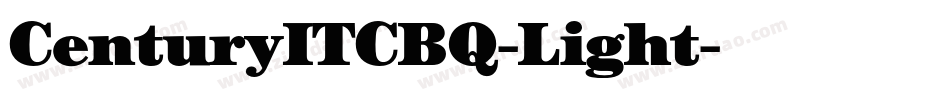 CenturyITCBQ-Light字体转换