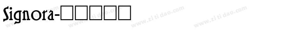 Signora字体转换