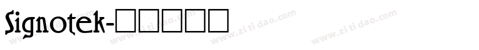 Signotek字体转换