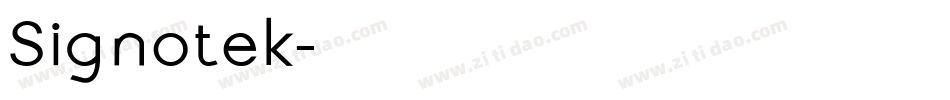 Signotek字体转换