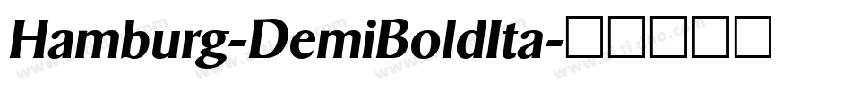 Hamburg-DemiBoldIta字体转换