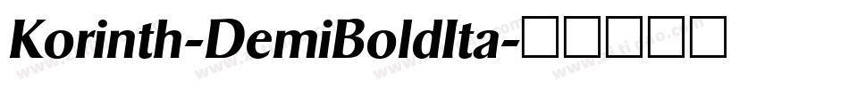 Korinth-DemiBoldIta字体转换