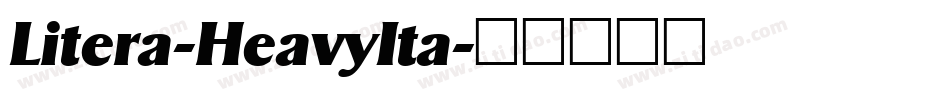 Litera-HeavyIta字体转换