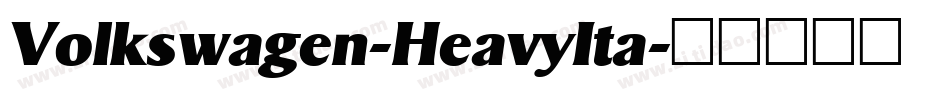 Volkswagen-HeavyIta字体转换