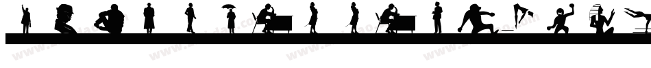 Silhouettes03-8OvB字体转换