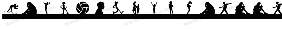 Human-Silhouettes-Two字体转换
