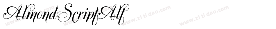 AlmondScriptAlt字体转换