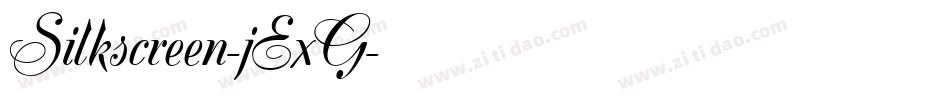Silkscreen-jExG字体转换