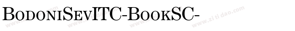 BodoniSevITC-BookSC字体转换