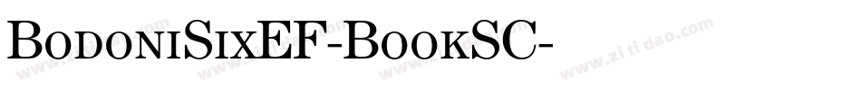 BodoniSixEF-BookSC字体转换