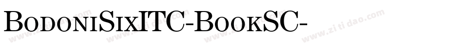 BodoniSixITC-BookSC字体转换