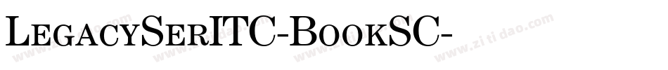 LegacySerITC-BookSC字体转换