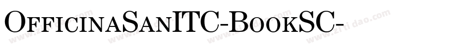 OfficinaSanITC-BookSC字体转换