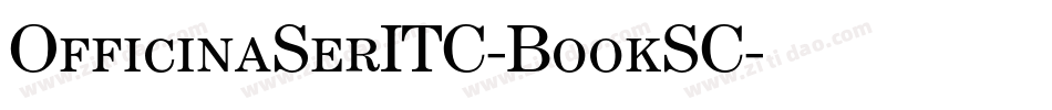 OfficinaSerITC-BookSC字体转换