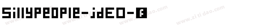 SillyPeople-jdE0字体转换
