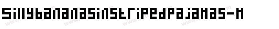 Sillybananasinstripedpajamas-mpga字体转换