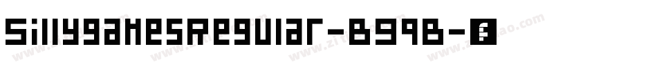 SillygamesRegular-B9qB字体转换