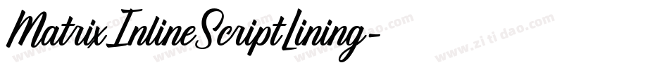 MatrixInlineScriptLining字体转换