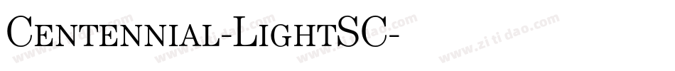 Centennial-LightSC字体转换