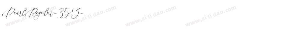 PearlRegular-35vZ字体转换