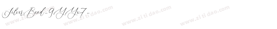 SilverBend-9YYx7字体转换